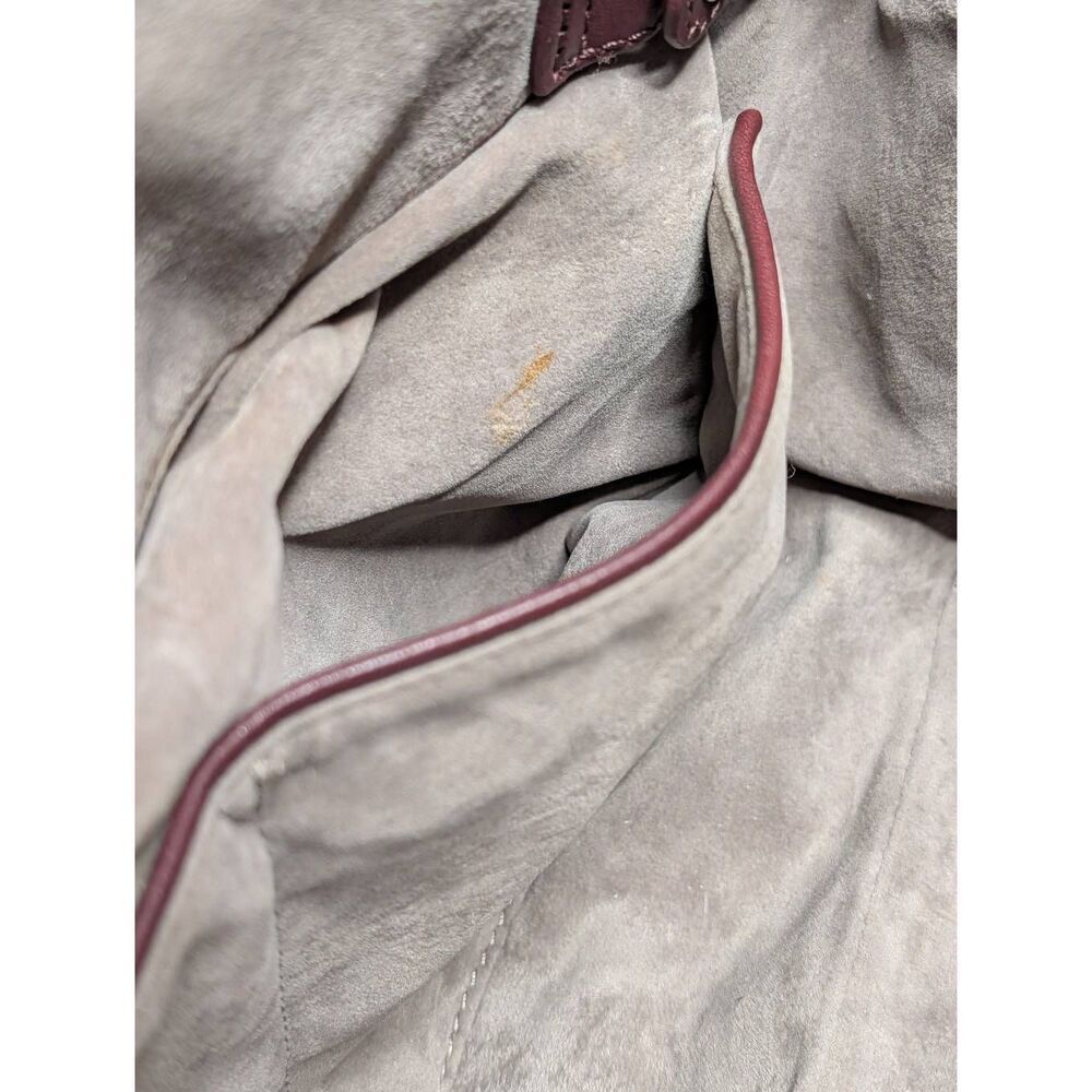 Liebeskind Berlin "Georgia" Leather Satchel Handbag Merlot No Crossbody Strap - Picture 15 of 16